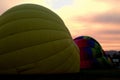 Hot Air Balloons Getting Ready to Rise Royalty Free Stock Photo