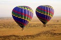 Hot Air balloons going up rise Royalty Free Stock Photo