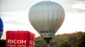 Hot Air Balloons lift off early evening at the 38th Bristol Annual Balloon Fiesta