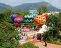 Hot air balloons in Ocean park, Hong Kong