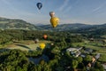 hot air balloons rise