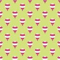 Hot air balloons seamless pattern background