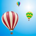 Hot air balloons in the sky Royalty Free Stock Photo