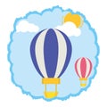 Hot air balloons sky Royalty Free Stock Photo