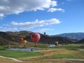 Hot Air Balloons in Snowmass Royalty Free Stock Photo