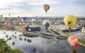 Hot air baloons over Kaunas, Lithuania