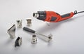 Hot air gun.with accessories Royalty Free Stock Photo