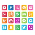 hot apps mobile icon set