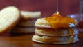 Hot Australian English style breakfast crumpets Royalty Free Stock Photo