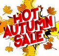 Hot Autumn Sale - Comic book word.