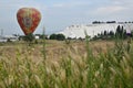 Hot balloon rise Turkey Hierapolis Pamukkale Cotton Castle
