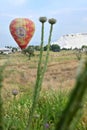 Hot balloon rise Turkey Hierapolis Pamukkale Cotton Castle