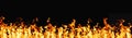 hot banner fire flame texture bbq heat orange dark Royalty Free Stock Photo