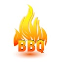 Hot barbecue logo