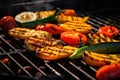 Hot barbecue vegetable Royalty Free Stock Photo