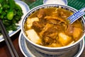 Beef tendon soup