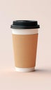 Hot beverage disposable white paper coffee cup