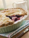Hot Blackberry and Apple Pie Royalty Free Stock Photo