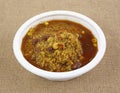 Spicy Couscous and Minestroni Soup Bowl