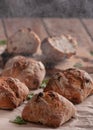 Hot buckwheat dough on a blackboard Royalty Free Stock Photo