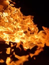 Hot burned fire