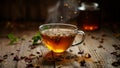 hot chamomile tea cup Royalty Free Stock Photo