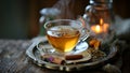 hot chamomile tea cup Royalty Free Stock Photo