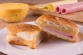 Hot Cheese Sandwich. Brazilian Misto Quente Royalty Free Stock Photo