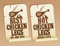 Hot chicken legs stickers.