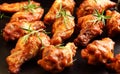 Hot chicken wings Royalty Free Stock Photo