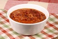 Hot chili beans bowl Royalty Free Stock Photo