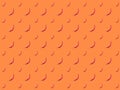 Hot chili pattern. chili pepper isolated on orange background