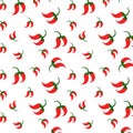 Hot chili pepper pattern. red hot pepper fabric pattern, spices