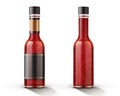 Hot chili sauce bottle mockup Royalty Free Stock Photo