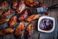 Bufalo style chicken wings Royalty Free Stock Photo