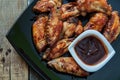 Bufalo style chicken wings Royalty Free Stock Photo