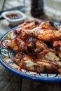 Bufalo style chicken wings Royalty Free Stock Photo