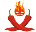 Hot Chili Pepper (Vector Illustration, eps)