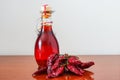 Hot chilli oil Royalty Free Stock Photo