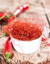 Hot Chilli Strings Royalty Free Stock Photo