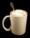 Hot Choclate & Whipped Cream Royalty Free Stock Photo