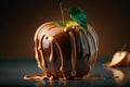 hot chocolate apple illustration Generative AI