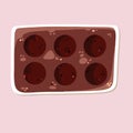 Hot chocolate bomb silicone mold sticker icon