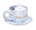 Hot chocolate cup Royalty Free Stock Photo