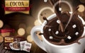 Hot chocolate drink ad