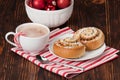 Hot Chocolate Drink. Cinnamon Swirls. Christmas Royalty Free Stock Photo