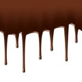Hot chocolate drips. Seamless illustration.