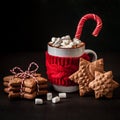 Hot Chocolate with Gingerbread Cookies