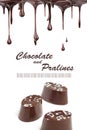 Hot chocolate pralines Royalty Free Stock Photo