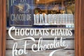 Hot chocolate shop in Bruges, Belgium